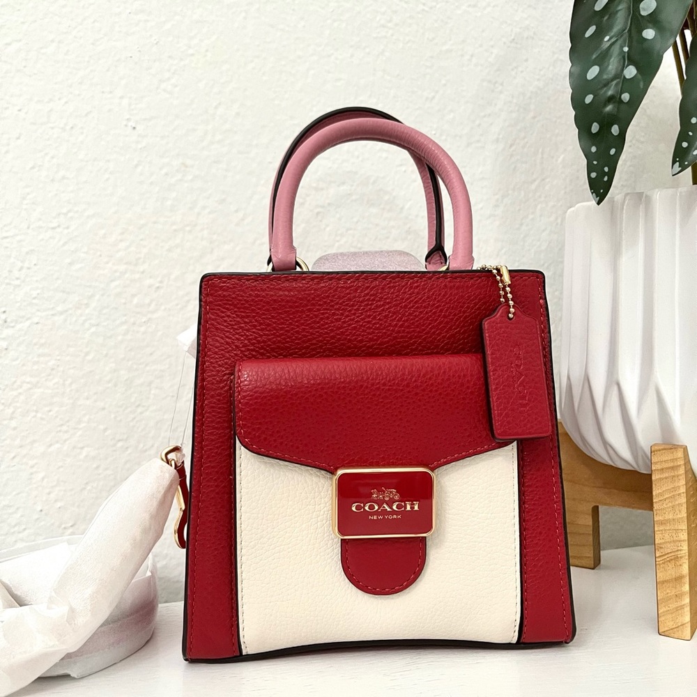 Coach Mini Pepper Crossbody In Colorblock